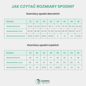 Jak prawidłowo określić rozmiar spodni M? Oto kilka wskazówek!