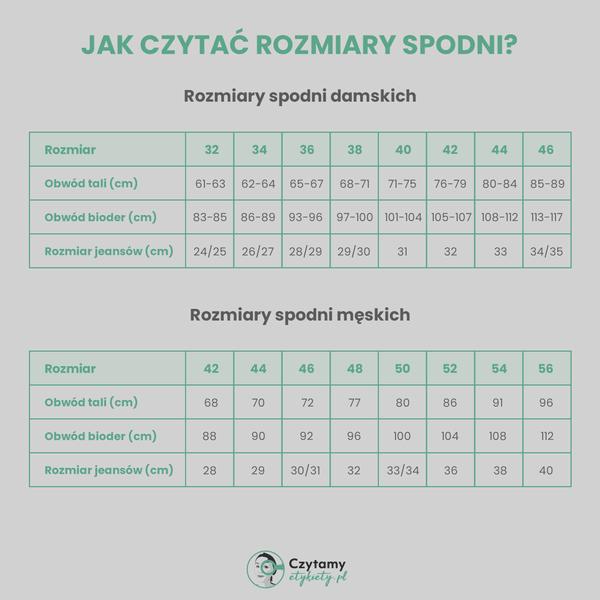Dobór rozmiaru spodni