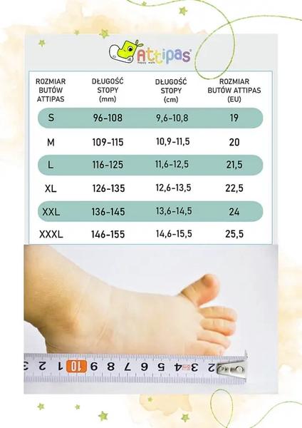Rozmiar buta dla niemowlaka